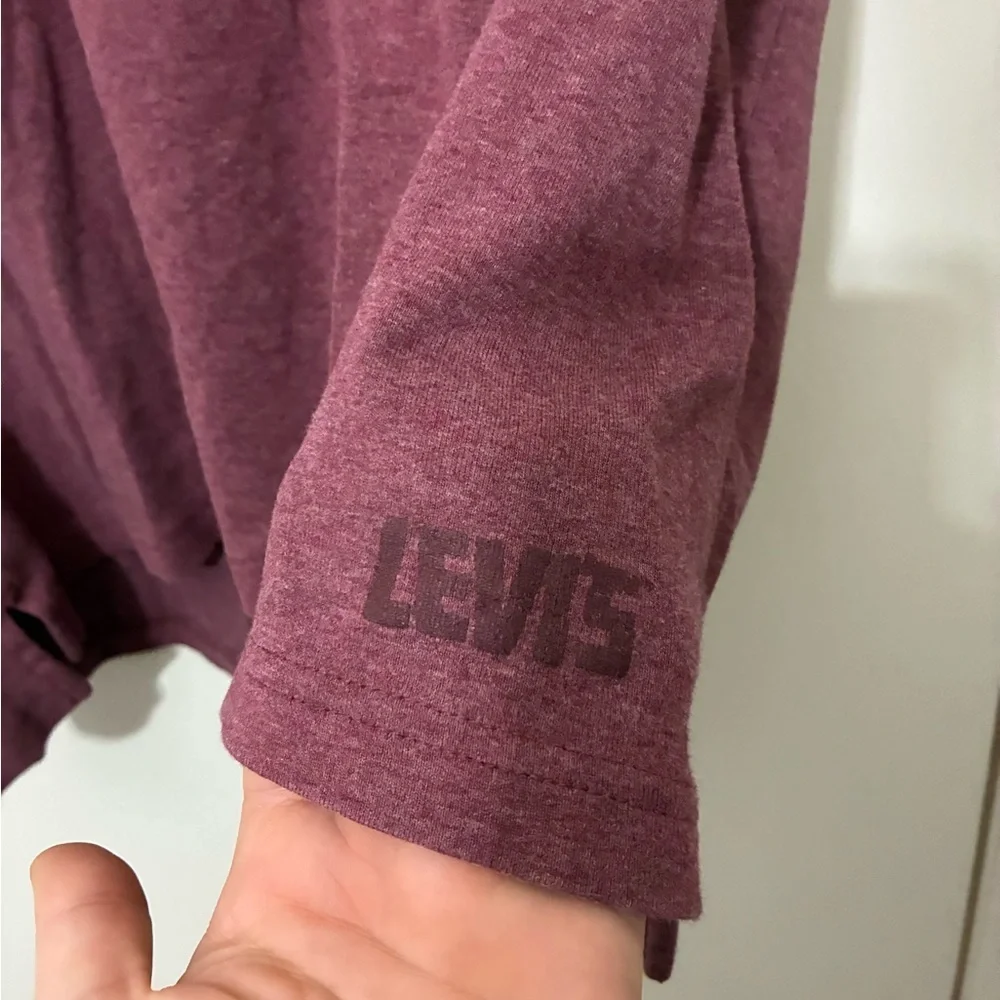 Levi's Maroon Regan t-shirt Size L